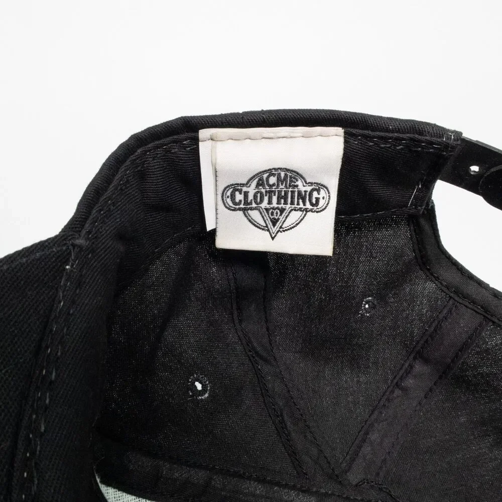 Vintage Looney Tunes Hat Cap Snap Back Black Marvin Martin Making Me Angry VTG